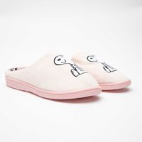 Pantufla Mujer Snoopy Rosado