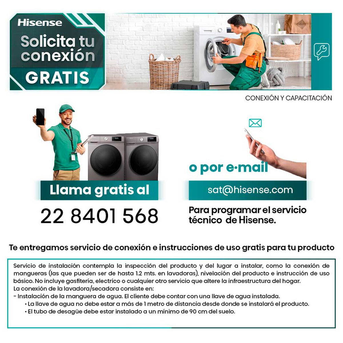 Lavadora Secadora Hisense WT3K1623UT 14/10 Kg.