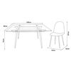Juego de Comedor Zoy Home Creta 6 Sillas Café