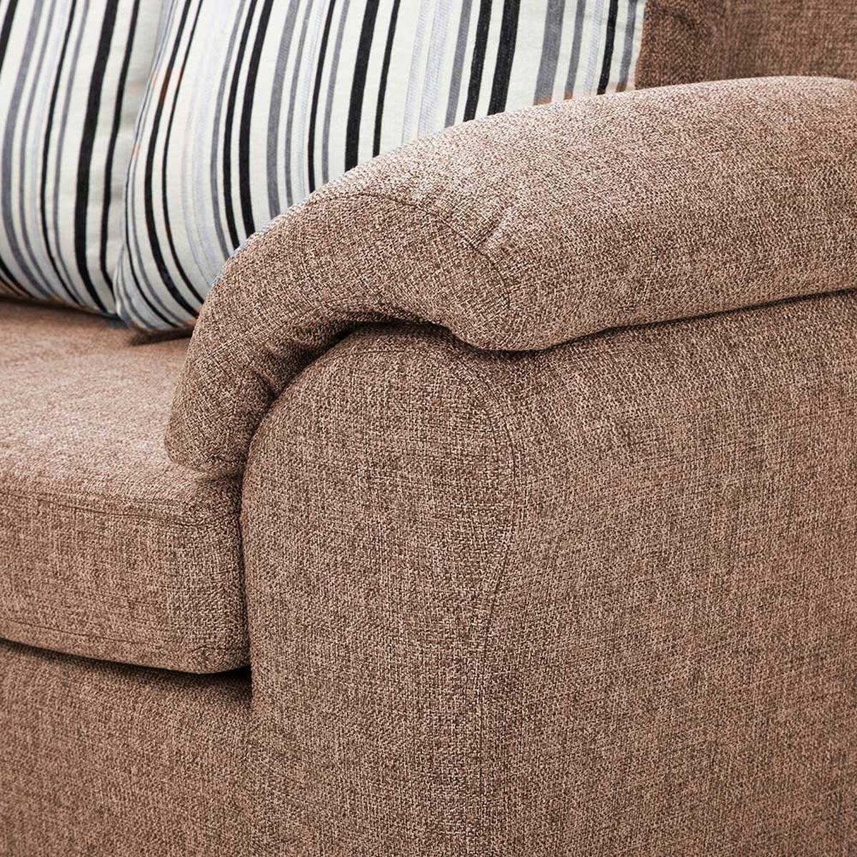 Sofá Seccional Muebles MPR Cattaleya 5 Café