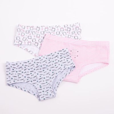 Imagen 1 del producto Calzón de Algodón Niña Chess Rosado