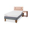Cama Europea CIC 1,5 Plazas Excellence Plus + Respaldo + Velador