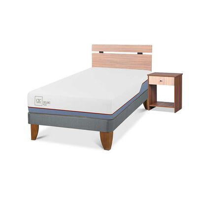 Imagen 2 del producto Cama Europea CIC 1,5 Plazas Excellence Plus + Respaldo + Velador