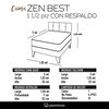Cama Europea Latam Home 1,5 Plazas Zen Best Beige
