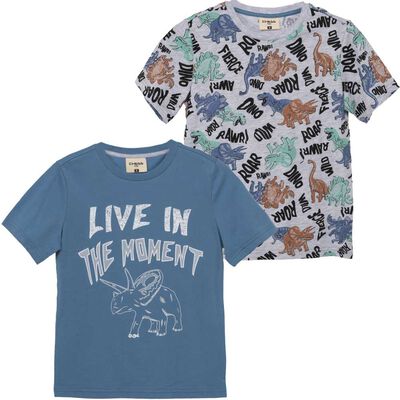 Imagen 1 del producto Pack 2 Polera Manga Corta Niño Chess Indigo, Rojo