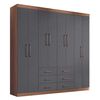 Clóset Onessta Liberpool 8 Puertas 6 Cajones Jatoba Grafito