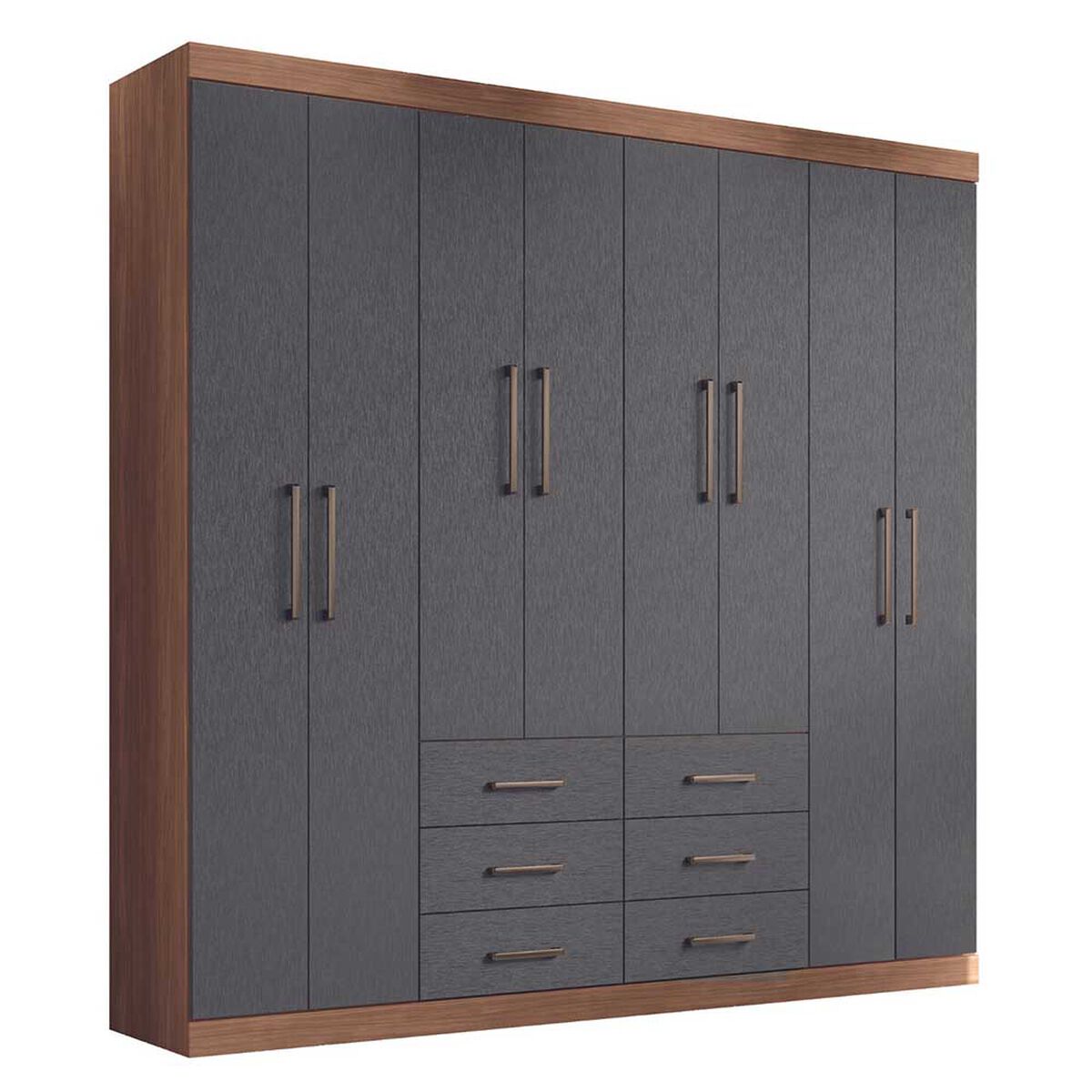 Clóset Onessta Liberpool 8 Puertas 6 Cajones Jatoba Grafito