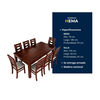 Juego de Comedor Muebles Hema Sevilla 8 Sillas Nogal