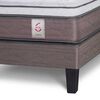 Cama Europea Rosen Base Dividida 2 Plazas Dolce + Respaldo + 2 Veladores