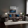 Juego de Living Reclinable Daniels Sof&aacute; 3 Cuerpos + 2 Bergers Martell Gris