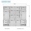 Clóset Onessta Master 8 Puertas Blanco