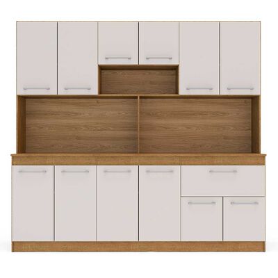 Mueble de Cocina Vekkahome Buck 1 Cajón 12 Puertas Blanco