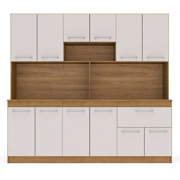 Mueble de Cocina Vekkahome Buck 1 Cajón 12 Puertas Blanco