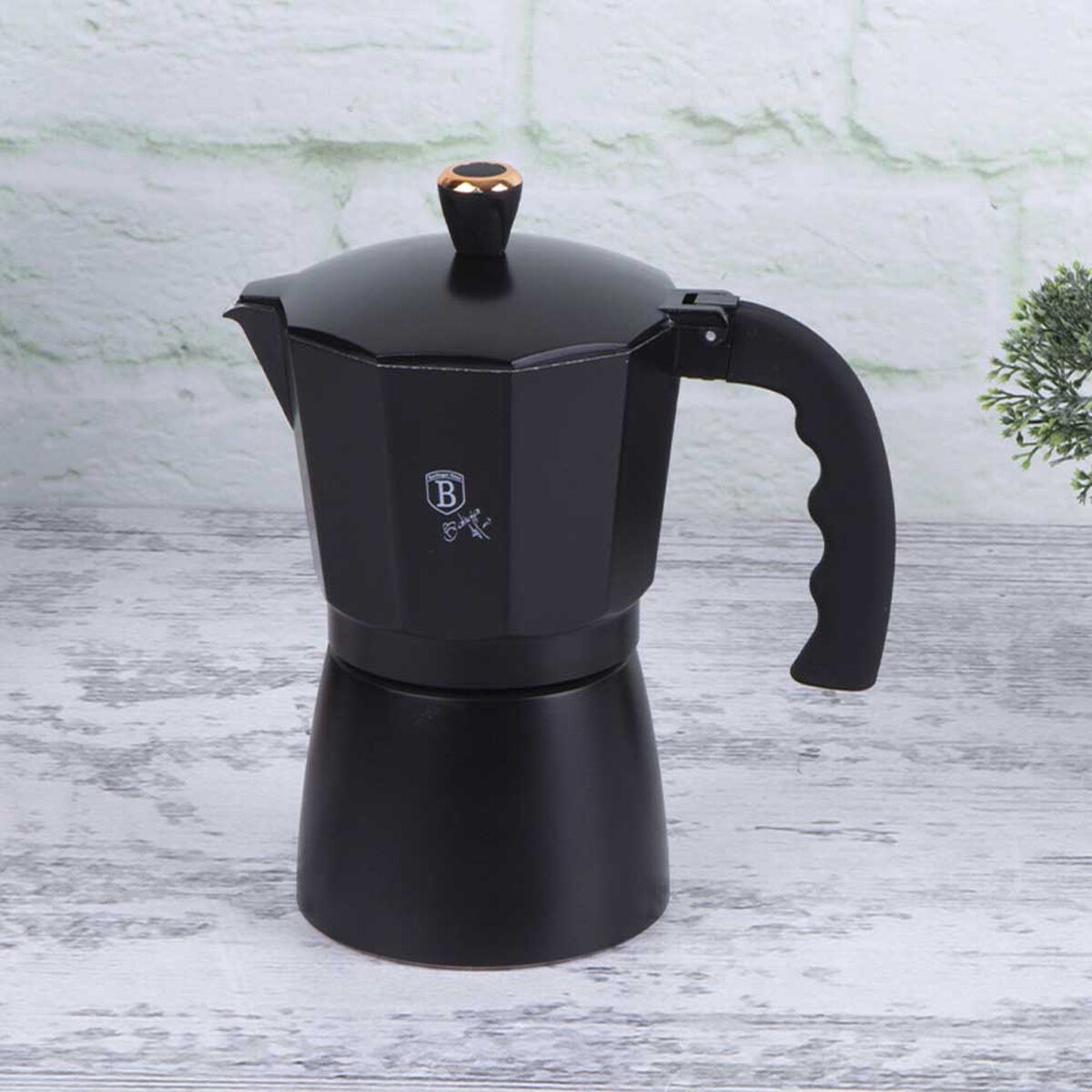 Cafetera Berlinger Haus Aluminio Negro