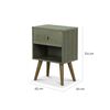 Velador CIC Munich Gales 1 Cajón Olivo