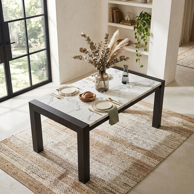 Mesa de Comedor Daniels Moderna Belice Blanco