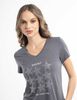 Polera Con Estampado Manga Corta Mujer Soviet