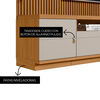 Home TV Di Poretti Design Ouro TV Hasta 75" Caf&eacute; Claro