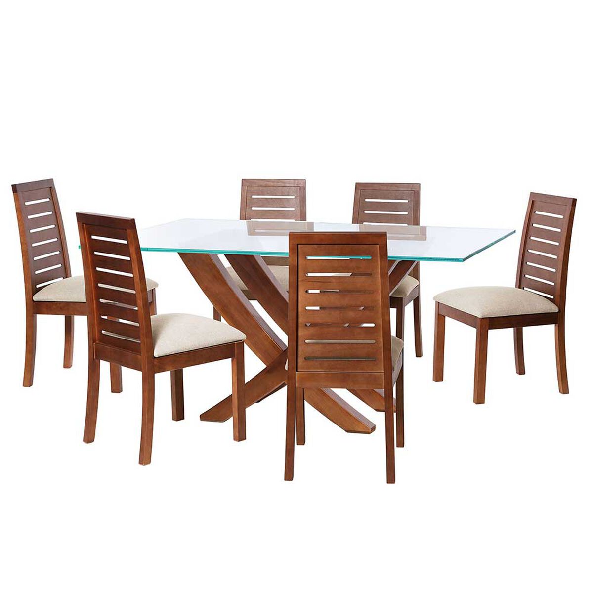 Juego de Comedor Latam Home Alicante 6 Sillas Blanco