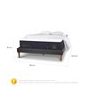 Cama Europea CIC 2 Plazas S&uacute;per Premium + Almohadas Viscoel&aacute;sticas + Plum&oacute;n