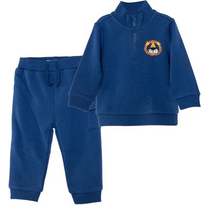 Conjunto Polerón+Pantalón de Algodón Chess Baby
