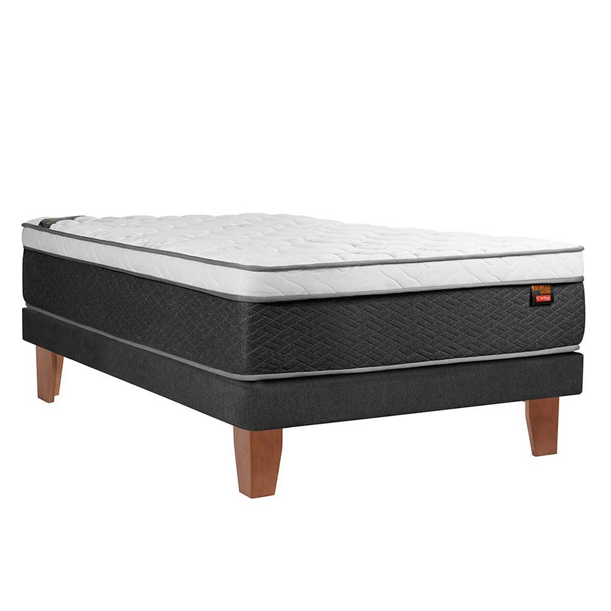Cama Europea Celta 1,5 Plazas Everest Cobre