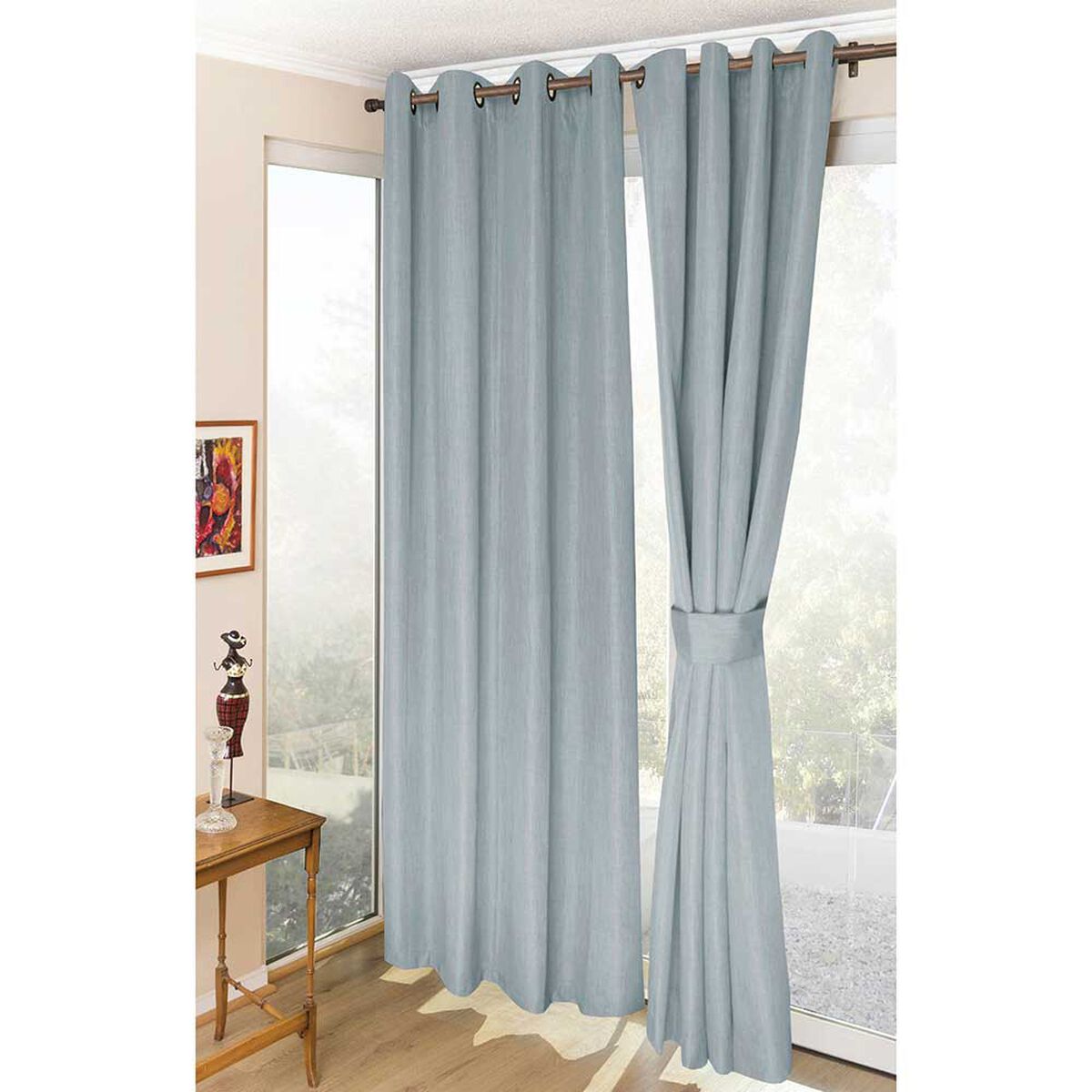Juego de Cortina Doral Melbourne 140x220 cm Gris