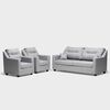 Juego de Living Almore Noruega Sofá 3 Cuerpos + Dos Sillones 1 Cuerpo Gris