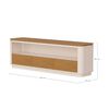 Rack TV Vekkahome Gem Hasta 60" Blanco