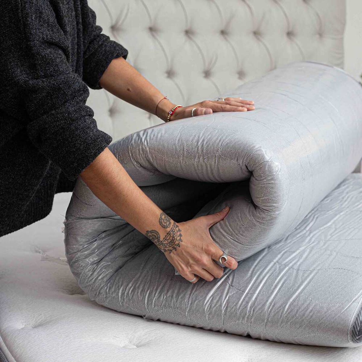 Topper Flex 1,5 Plazas Salus + Almohada Salus