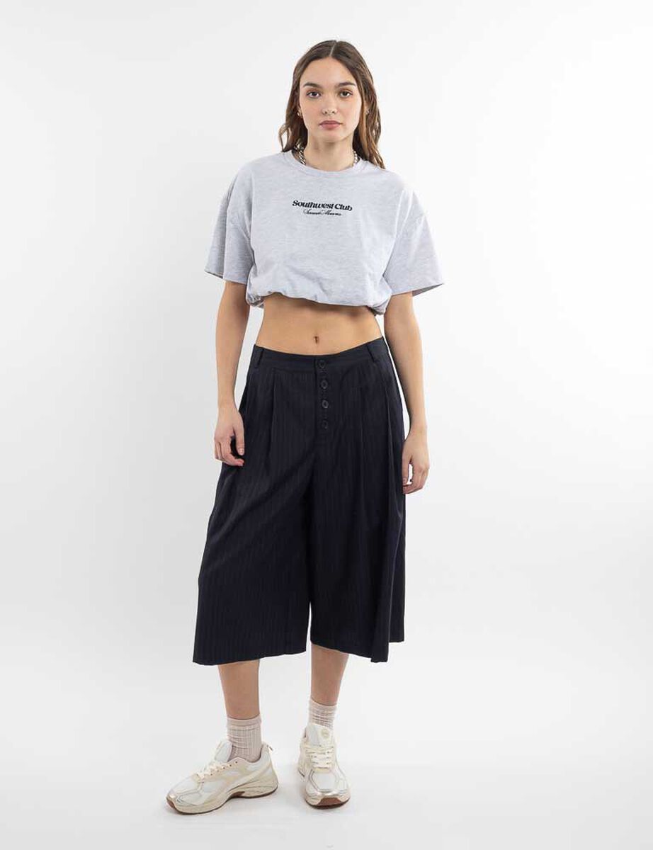 Polera Crop Globo Mujer Icono