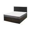 Cama Europea CIC Iron Smart 2 Plazas Anatomic + Respaldo Black Tapizado + Faldón