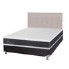 Box Spring CIC 2 Plazas New Ortopedic + Respaldo Tigris