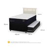 Cama Nido CIC 1,5 Plazas Premium + Respaldo Dublin Alpino