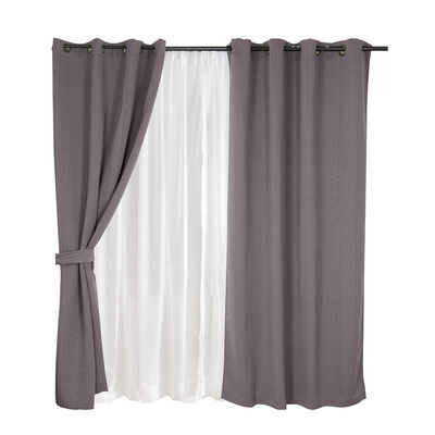 Cortinas de Pieza Mashini Valdivia 220 x 140 cm Taupe