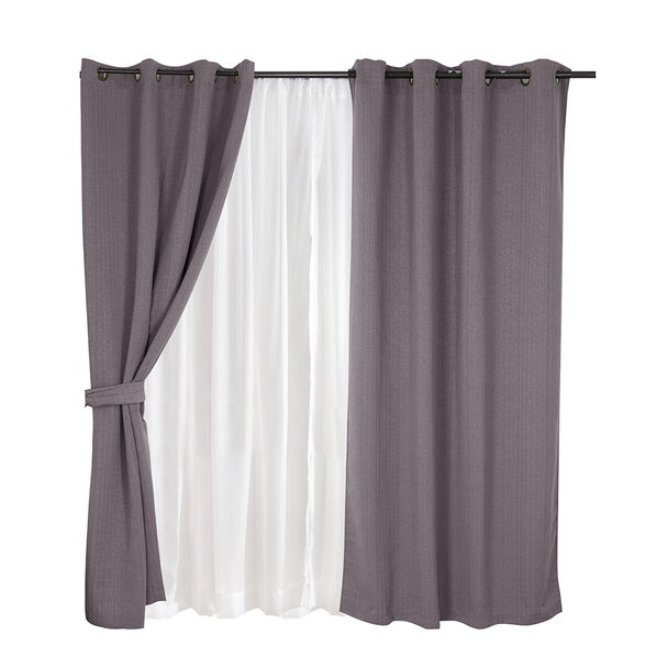Cortinas de Pieza Mashini Valdivia 220 x 140 cm Taupe