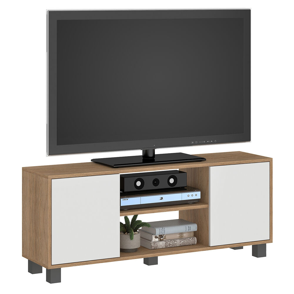 Rack TV Vekkahome Portugal 50 pulgadas Blanco