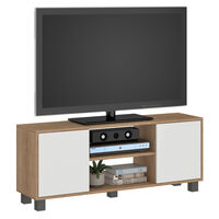 Rack TV Vekkahome Portugal 50 pulgadas Blanco