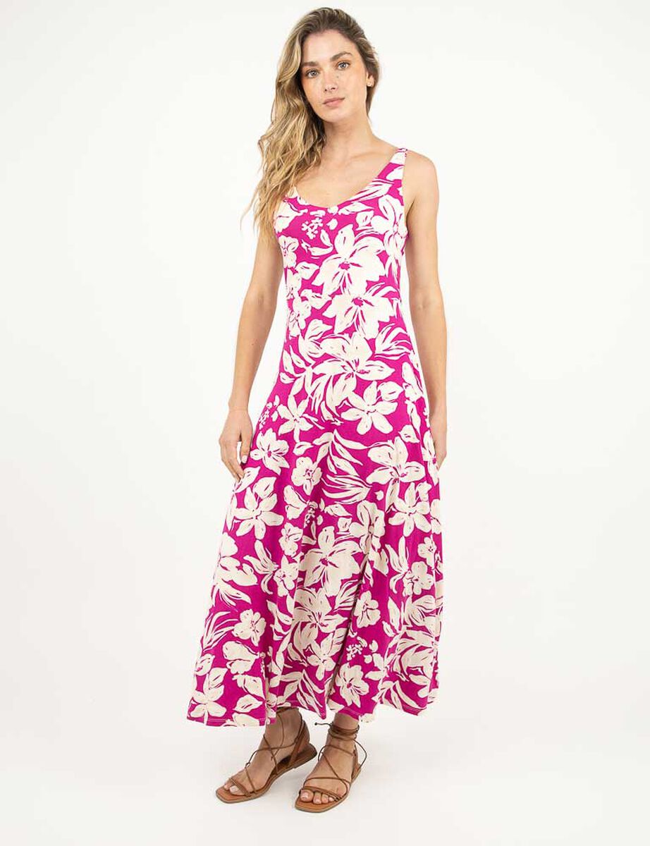 Vestido Maxi Sin Mangas Mujer Zibel