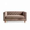 Sof&aacute; Tela Velvet Latam Home Brescia 2 Cuerpos