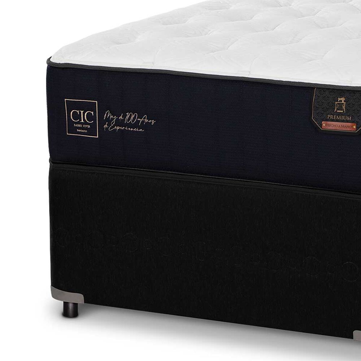 Cama Nido CIC 1,5 Plazas Premium + Respaldo Villarrica Mostaza