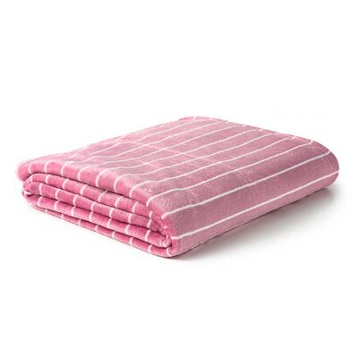 Frazada American Family Flannel 1.5 Plazas Paris Malva