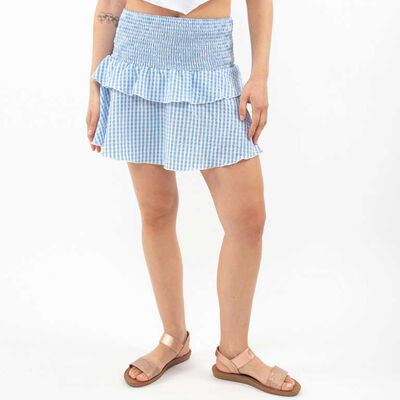 Falda Mini Mujer Icono Celeste-Vi