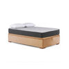 Cama Ba&uacute;l Latam Home Full Colch&oacute;n New Top Beige + 2 Almohadas