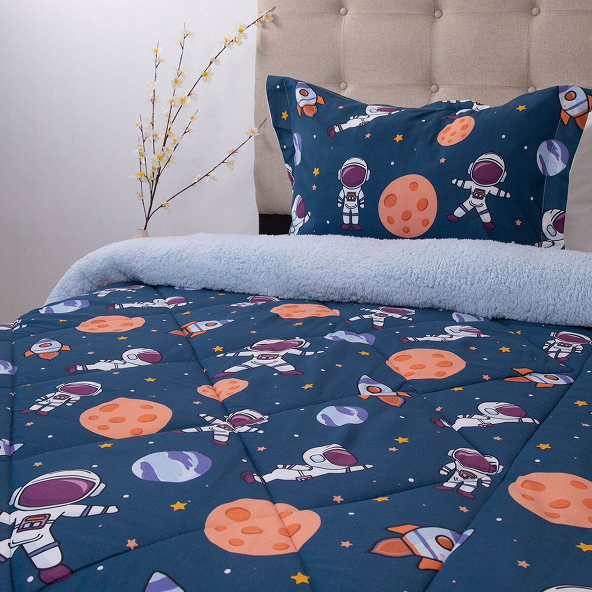 Plumón Doral 1,5 Plazas Kids Astronautas