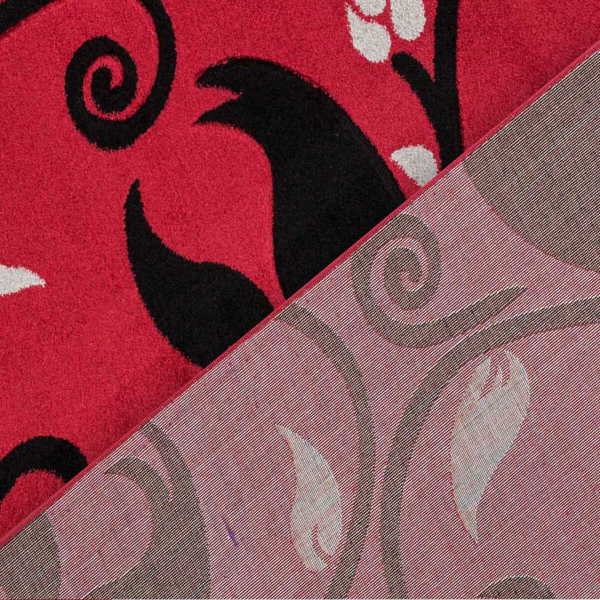 Alfombra Idetex Frize Carved 120 x 80 Rojo