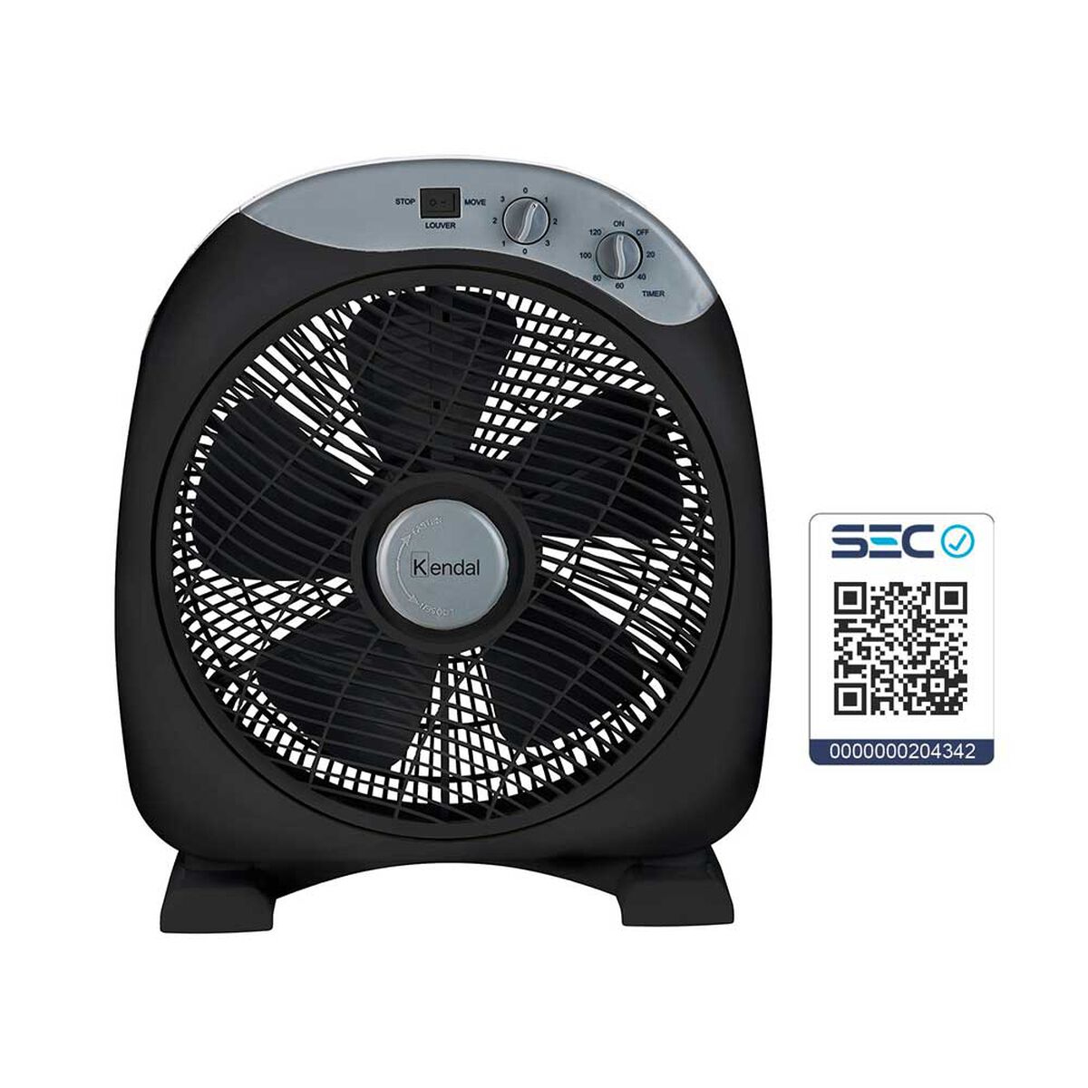 Ventilador Box Kendal KF-12B3N 12"