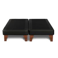 Base Europea Dividida Latam Home 2 Plazas Zen PU Negro