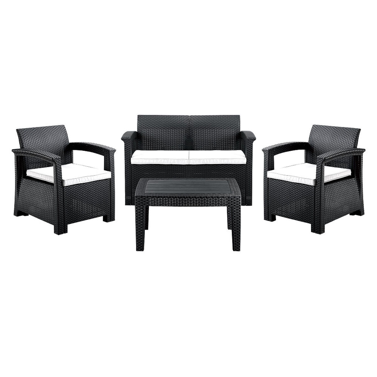 Juego de Living para Terraza Northwest Ibiza Sofá 3 Cuerpos + Dos Sillones 1 Cuerpo