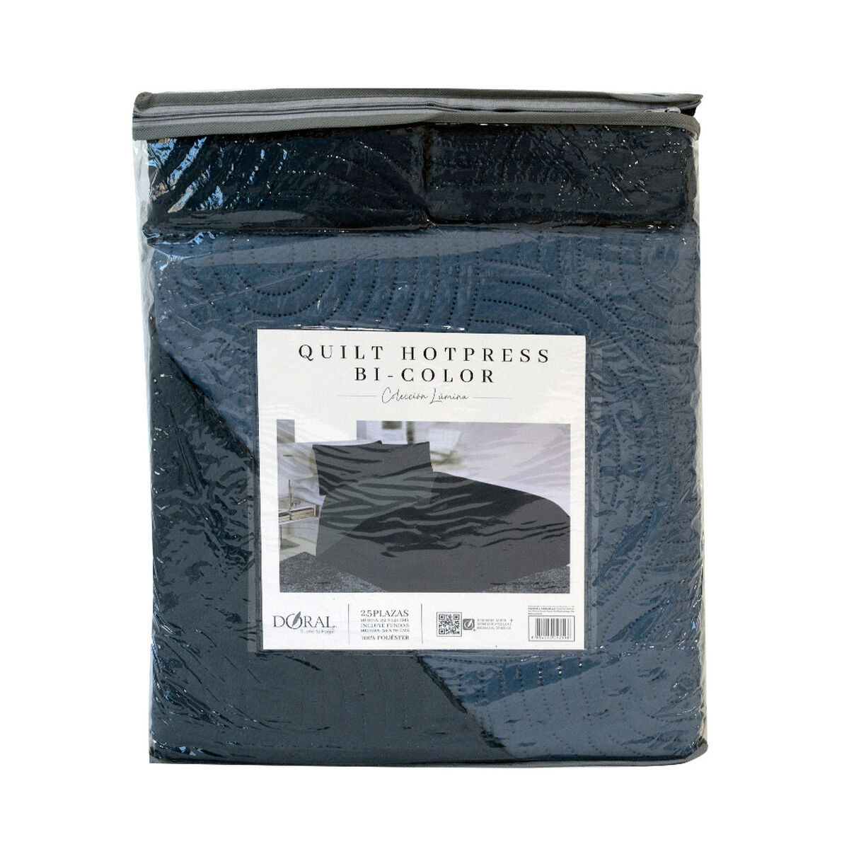 Quilt Doral Hotpress Bi-Color King Azul